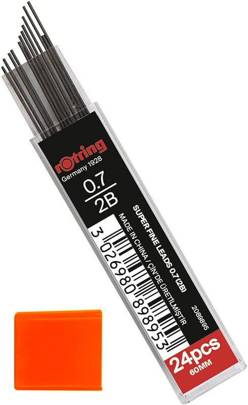0.7Mm 2B Pencil Lead Refills for Mechanical Pencils,  72 Leads in Total, 3 Tubes