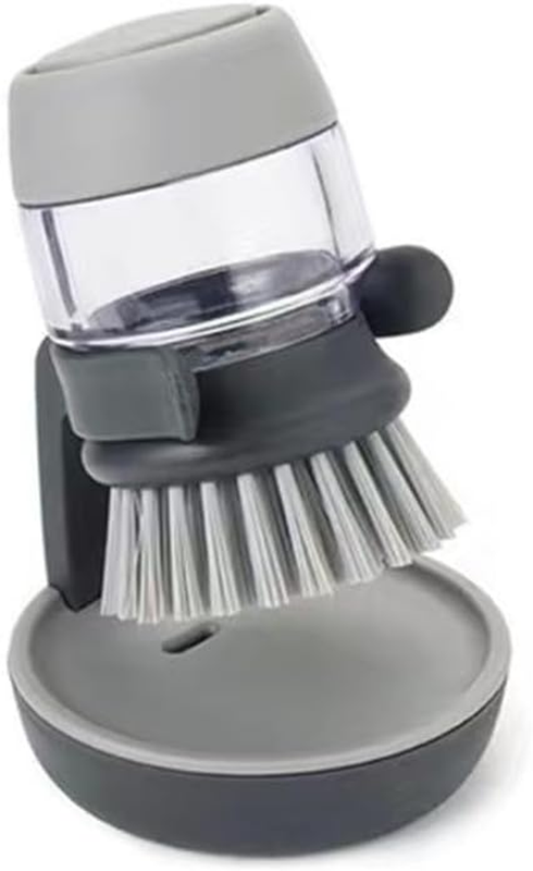 Dish Brush with Soap Dispenser, Dishwashing Kitchen Scrub Brushes Dish Scrubber