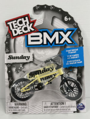 Tech Deck BMX Sunday - Yellow Metal Frame SEALED OFFICIAL New 