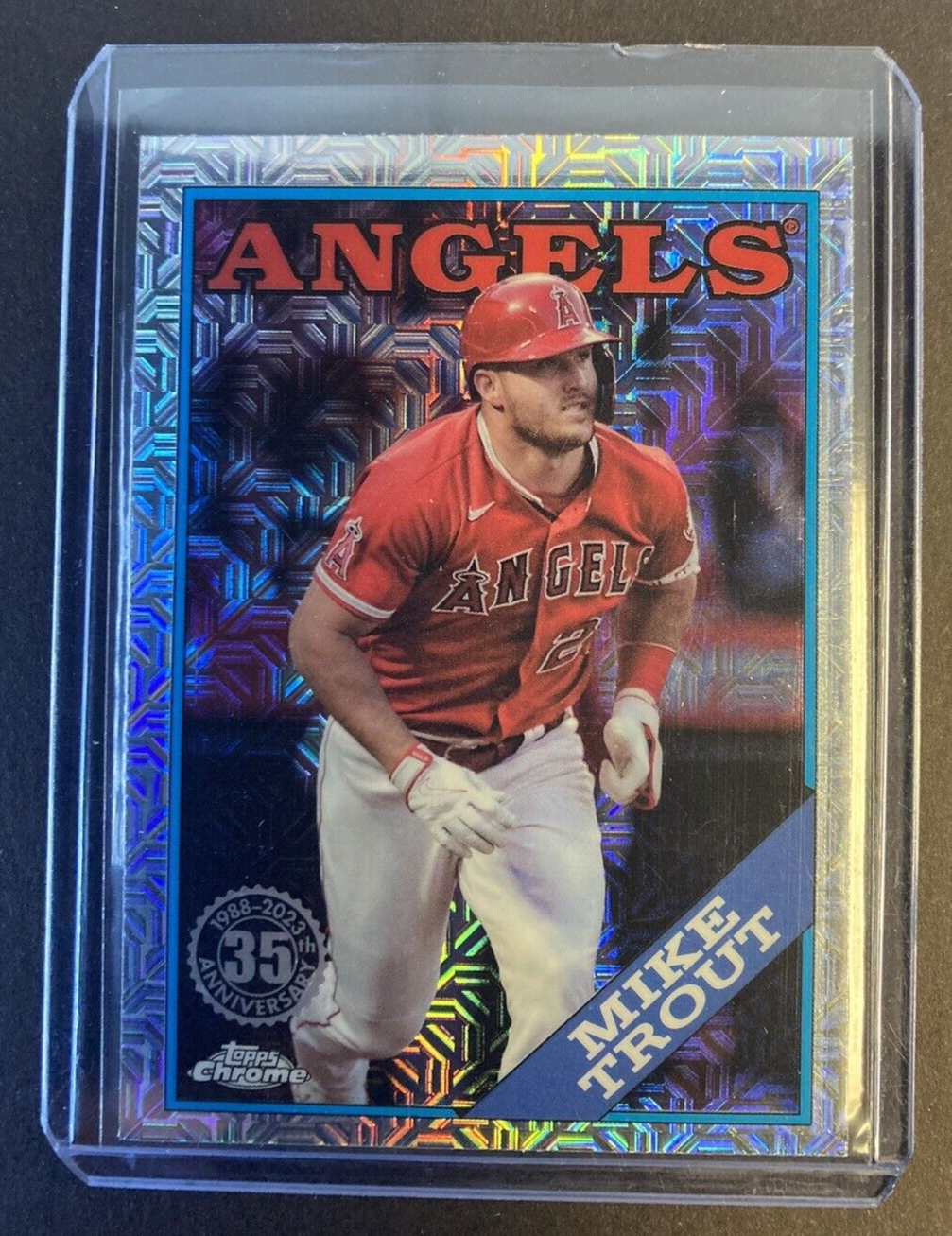 2023 Topps Update Mike Trout Silver Pack Mojo Refractor