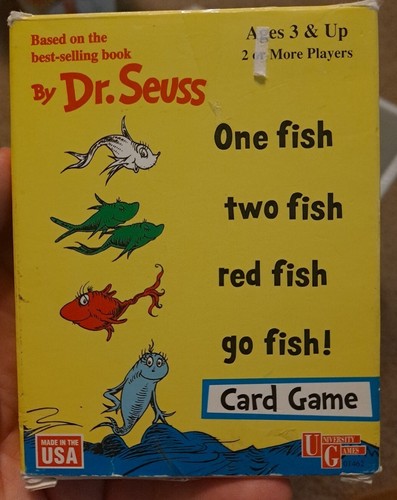 1998 Dr. Seuss One Fish Two Fish Red Fish Blue Fish 54 Card