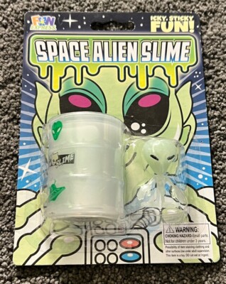 SPACE ALIEN SLIME Glow-in-the-Dark SLIME NEW GOO ET UFO By Fun Express RARE!!