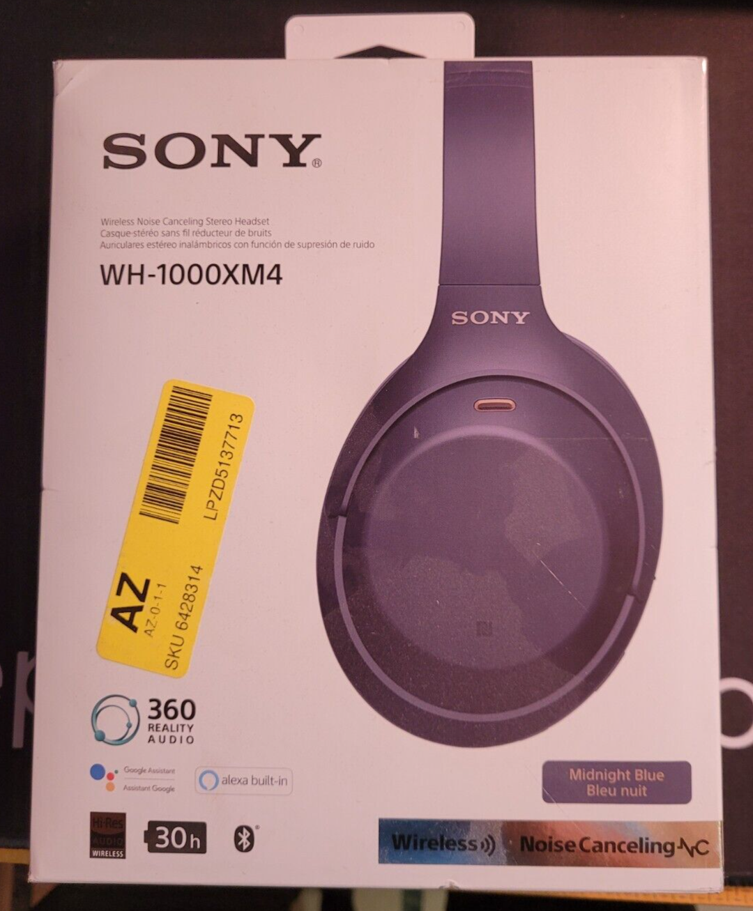 Sony WH-1000XM4 Black, silver Over-Ear Headphones BOX - EMPTY BOX ONLY!!!! | eBay Sony WH-1000XM4 Black, silver Over-Ear Headphones BOX - EMPTY BOX ONLY!!!! | eBay