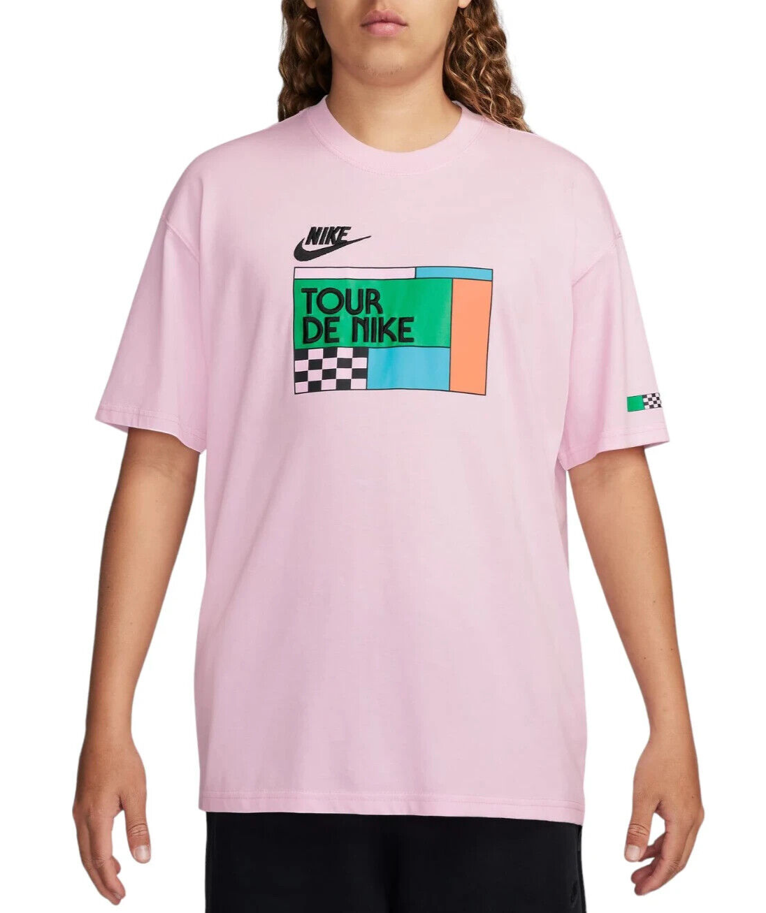 Nike Men's Sportswear Tour De Nike Graphic T-Shirt (Pink Foam) HF7043-663