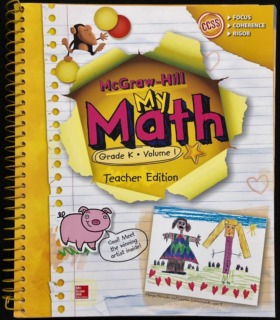 Kindergarten - MY MATH - TEACHER'S EDITION (Vol. 1) (2014