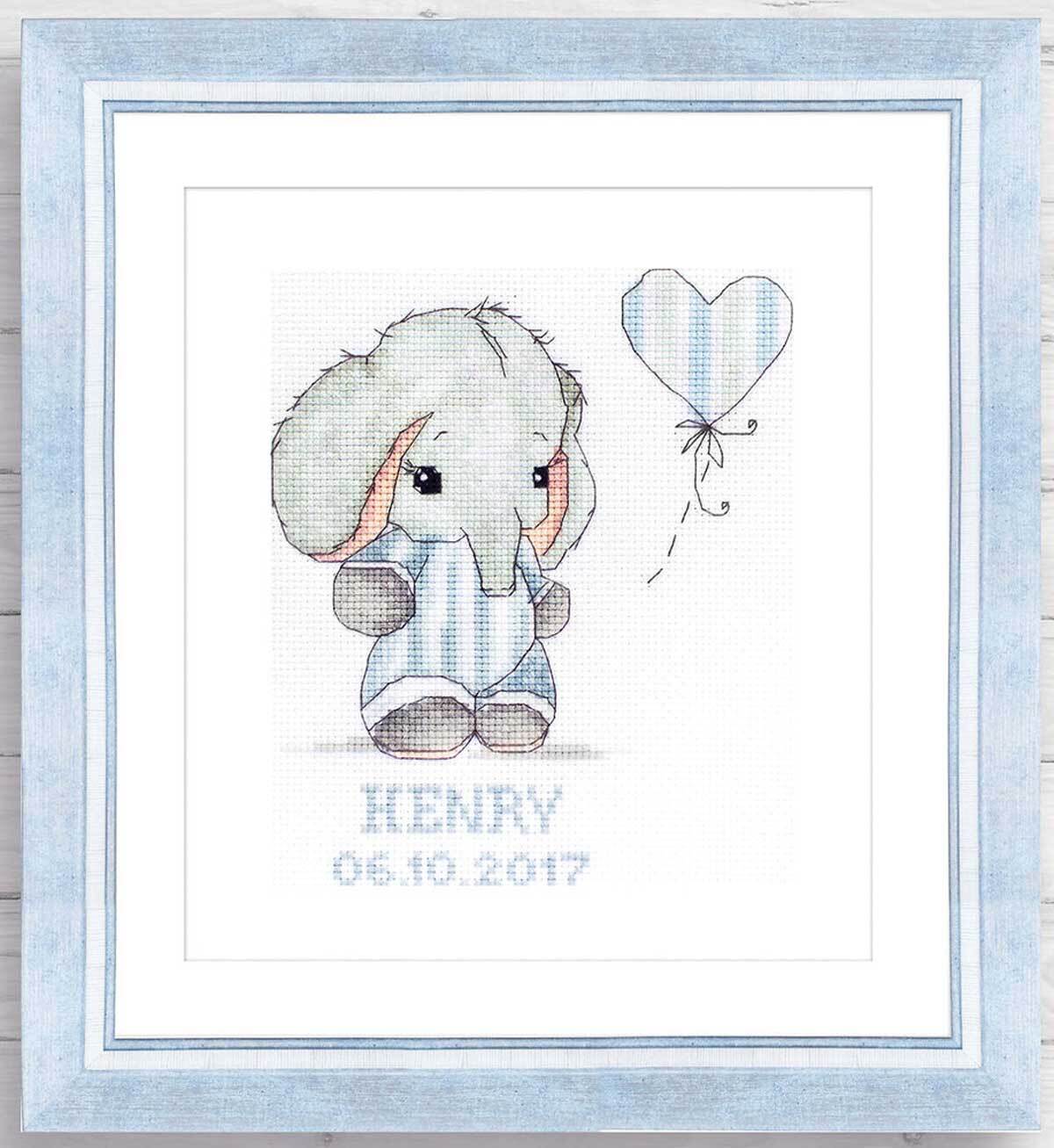 Luca-S Set punto croce con cornice 