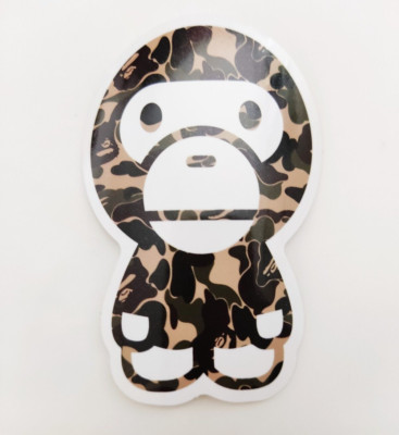 A Bathing Ape Bape Waterproof Vinyl Logo Decal Sticker 3''x2''