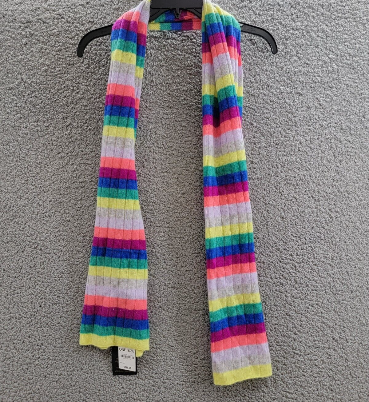 Charter Club Cashmere Stripe Muffler Scarf Women's One Size Multicolored - Picture 10 of 14