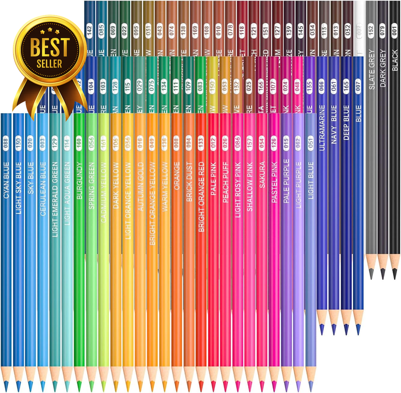 80 Pcs Colored Pencils Soft Core Set For Adult Coloring Drawing Sketching