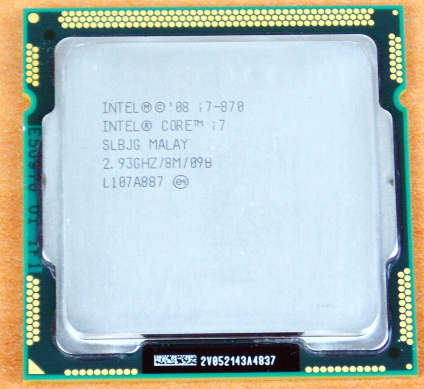 Used Intel Core i7 870 2.93 GHz Quad-Core 8M SLBJG Processor