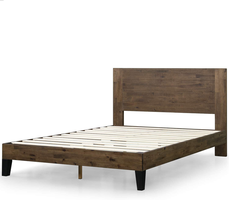 With Headboard / Mattress Foundation With Wood Sla