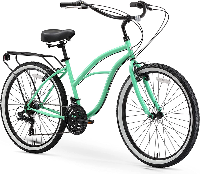 Sixthreezero around the Block Women'S Beach Cruiser Bike, 1/3/7/21 Speed Bicycle