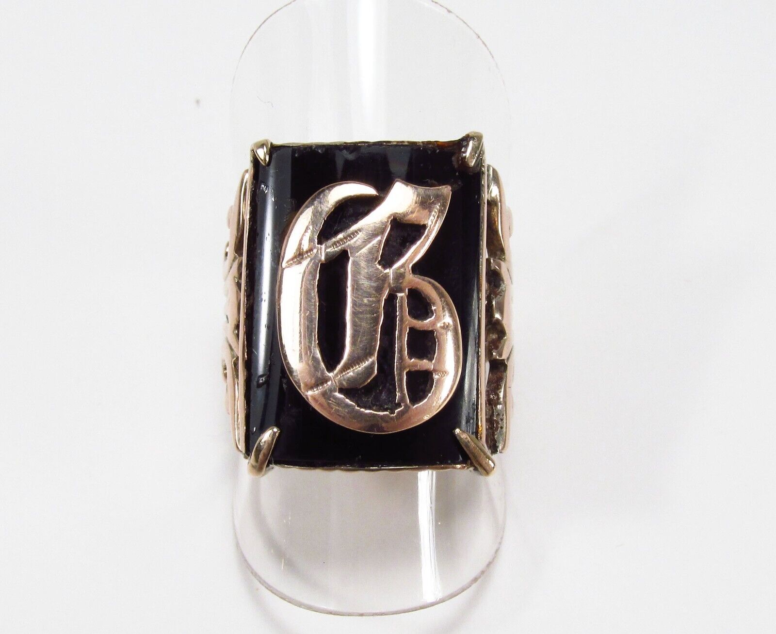 Antique Victorian Era USA 9K Gold Letter G Monogram Men's Antique Victorian Era USA 9K Gold Letter G Monogram Men's