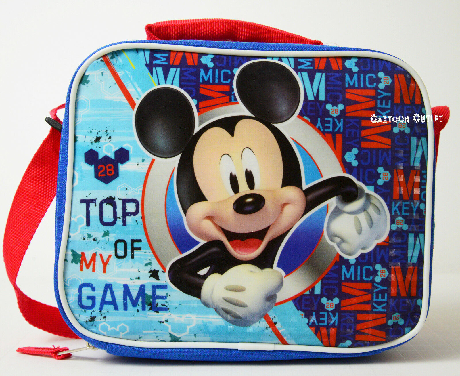 Disney Mickey Mouse Insulated Lunch Box Bag with Shoulder St