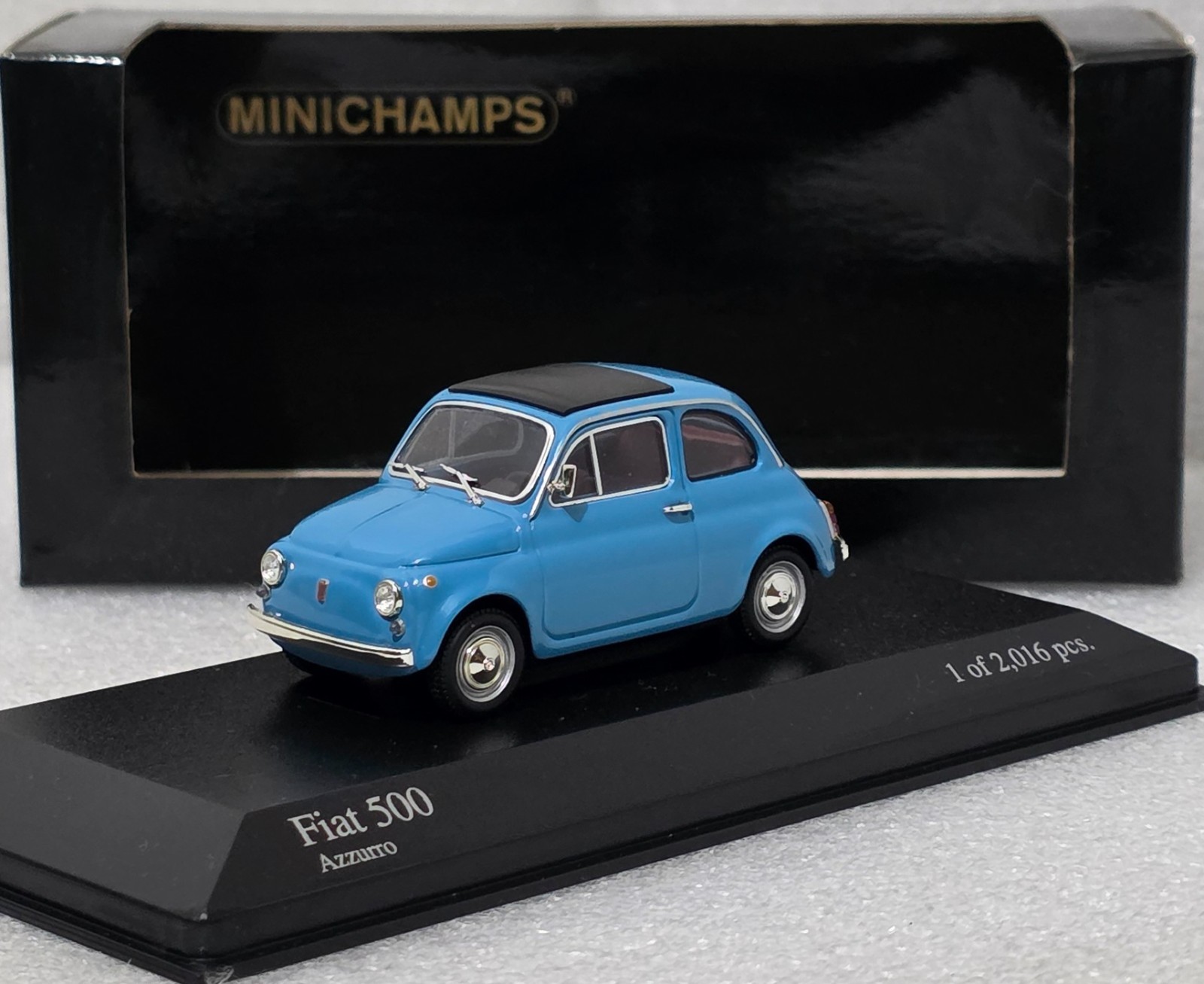 MINICHAMPS Fiat 500 1965 青 Fiat 500 Blue 1965 1:43 Minichamps 400121601 EXTREMELY RARE