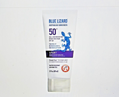 BLUE LIZARD Sport Mineral Dermatologist Sunscreen UVA Protection SPF 50+ - 3 oz
