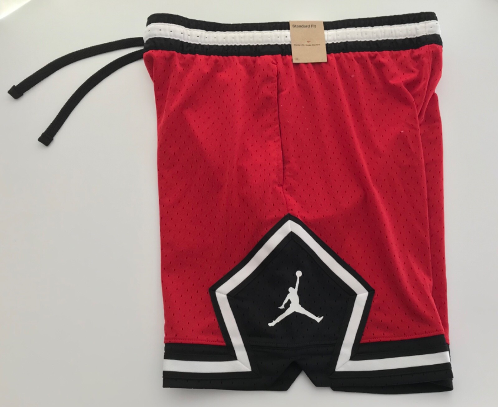 Jordan Nike Diamond Men’s Dri-FIT Basketball Shorts DX1487 687 Black Red Size XL