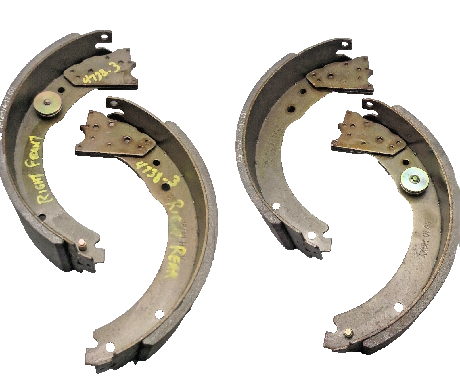 B　1225 Brake Shoe & Lining Electric 10K Rockwell 12.25 x 3.5