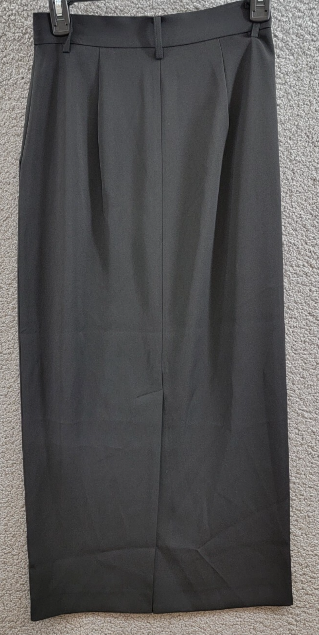 French Connection Harry Suiting Maxi Skirt Women's 2 Blackout Hook & Bar Closure - Picture 10 of 17