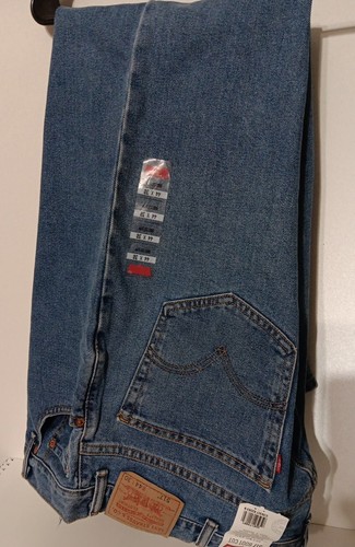Levis 517 Boot Cut Jeans Mens 44x30 Blue Wash Denim Red Tab 100% Cotton NWT