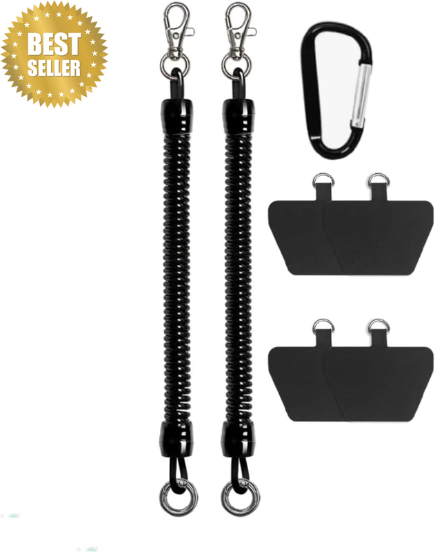 Anti Theft Phone Lanyard with anti Drop Protection, 2Pcs Phone Tether Lanyards A