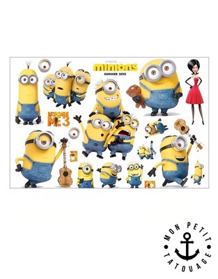Tätowierung Temporär Ephemere Motive Minions Kinder Mich Hässlich Und Böser lot2