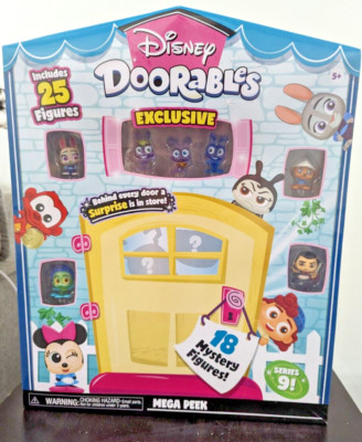 Disney Doorables Mega Peek Pack Includes 25 Figures - Series 9 - New Sealed