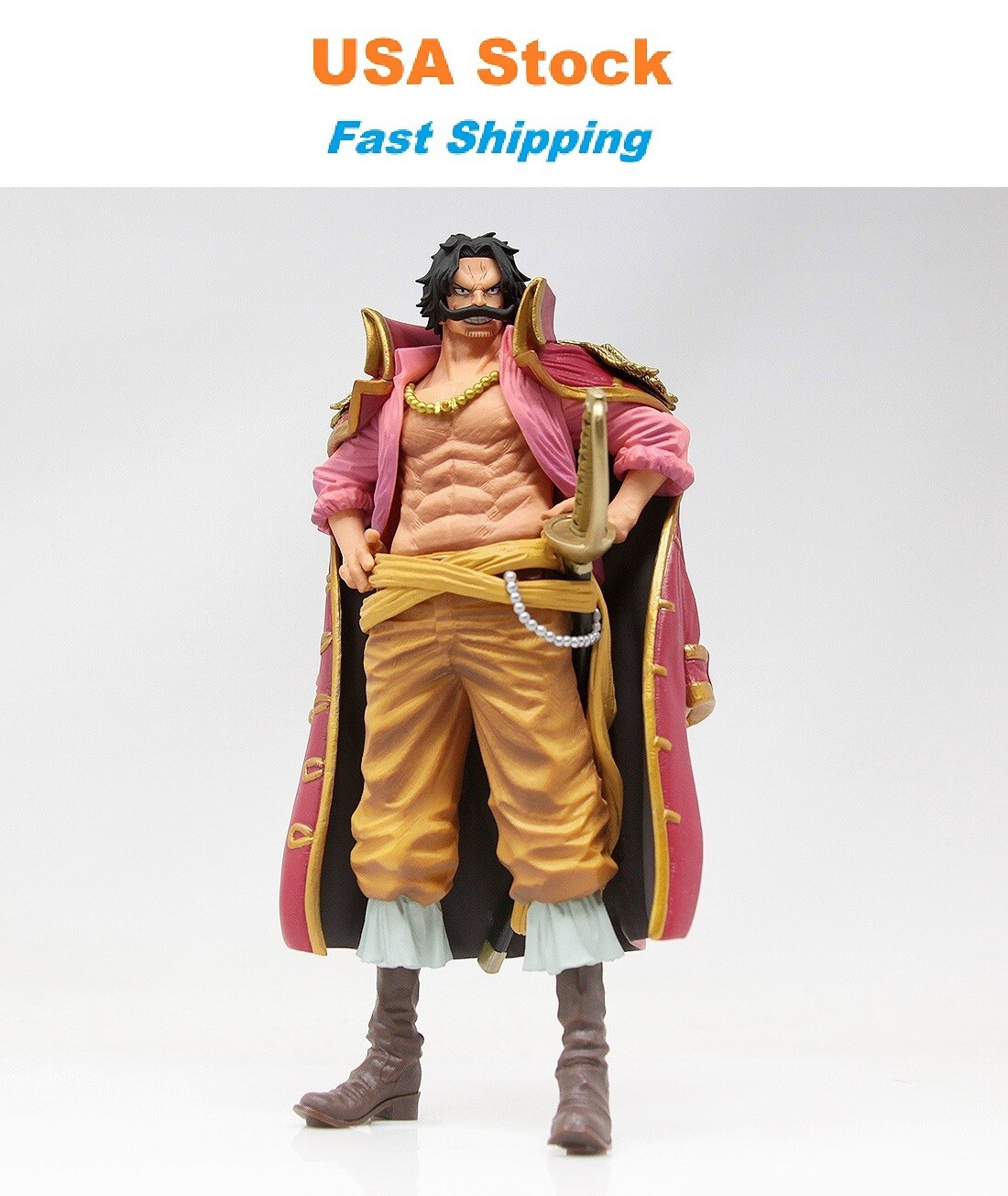 One Piece Gol D. Roger Anime Action Figure Statue Collection Toy Gift 8'' |  eBay
