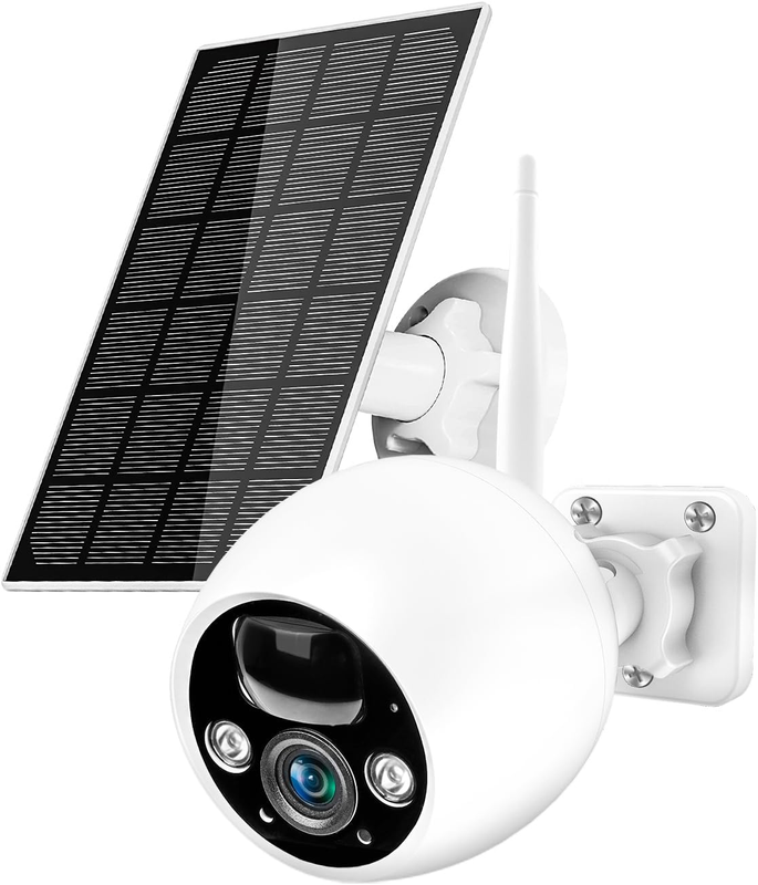 Wireless Outdoor, 2k Hd Battery Solar Powered Cameras For