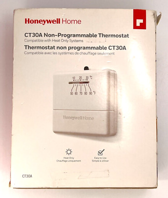 Honeywell CT30A Mechanical Non Programmable Thermostat White 120V Heat Only New