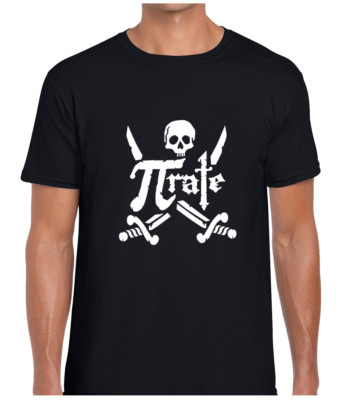 PI-RATE MENS T SHIRT TEE FUNNY JOKE MATHS PIRATE DESIGN SCIENCE NOVELTY COOL TOP