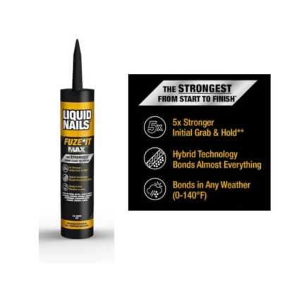 Liquid Nails Fuze It Max 9 oz. Interior/Exterior All Surface Construction Adhesi