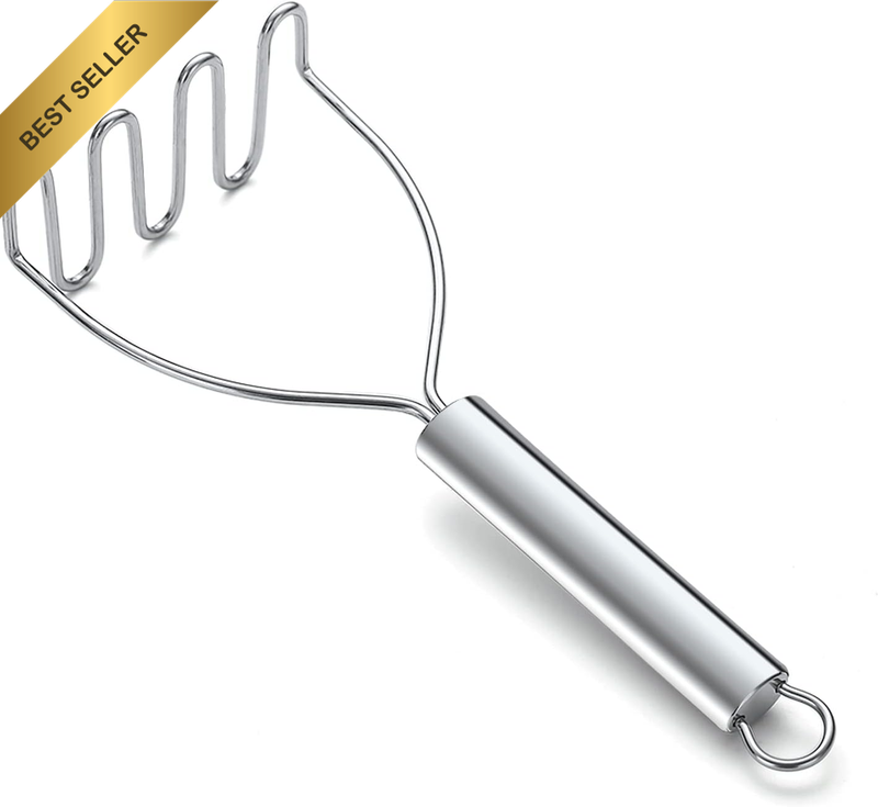 Heavy Duty Stainless Steel Potato Ricer Masher with Firm Grip for Cooking