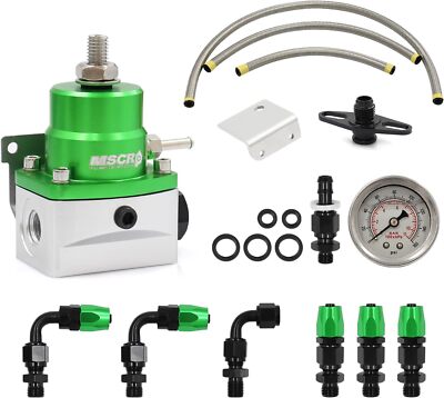 Adjustable Universal 6AN Fuel Pressure Regulator Kit EFI Bypass Return 0-100psi