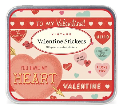 Cavallini & Co. Valentine Vintage Style Assorted Sticker Set