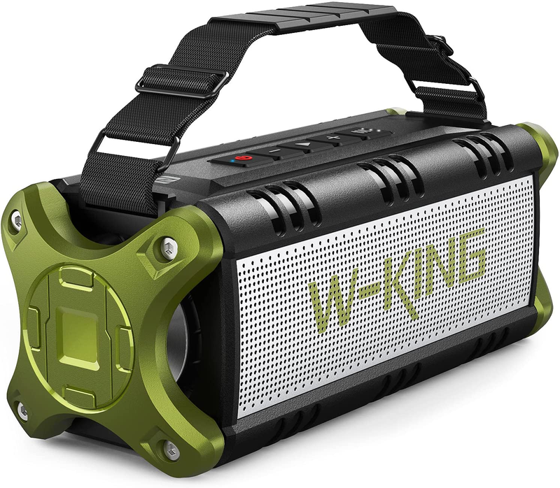 W-King Boombox Portable Wireless Waterproof Bluetooth Speaker Super Loud
