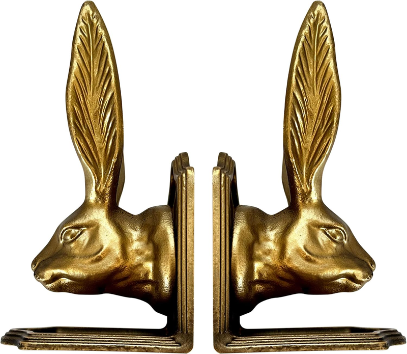 Rabbit Decorative Bookend Set, 100% Iron, 4.7