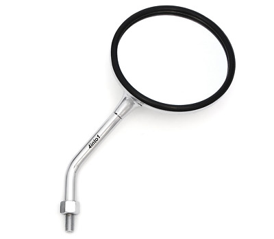 Universal Chrome Motorcycle Mirror - 10MM M10 - Short Stem Honda Kawasaki Suzuki