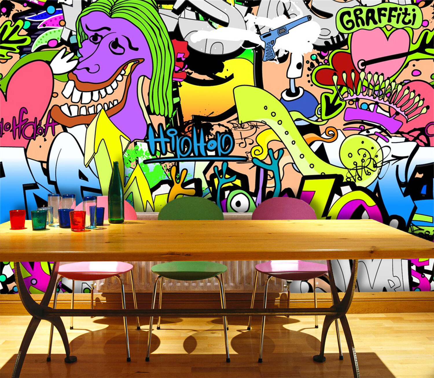 3D Anime Doodle 5241 Wallpaper Mural Wall Print Wall