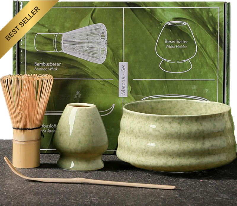 Matcha Whisk Set Handcrafted Bamboo Japanese Matcha Tea Set House Hold Tea Makin