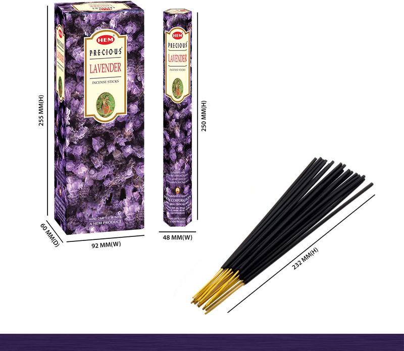 Lavender Incense Sticks, 120 Count
