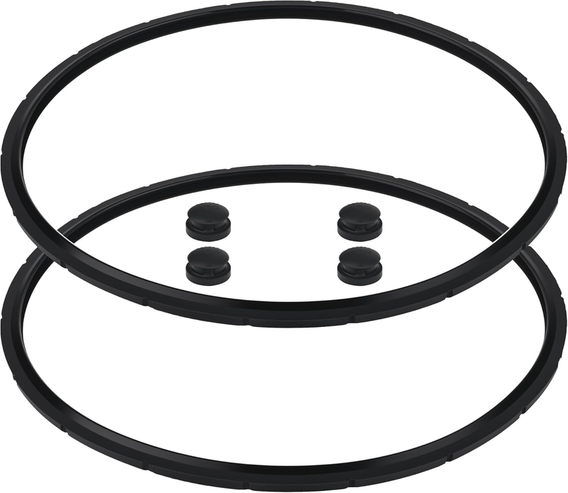 2 Pack 09985 Pressure Canner Sealing Ring + 4 Pack Overpressure Plugs, Gasket fo