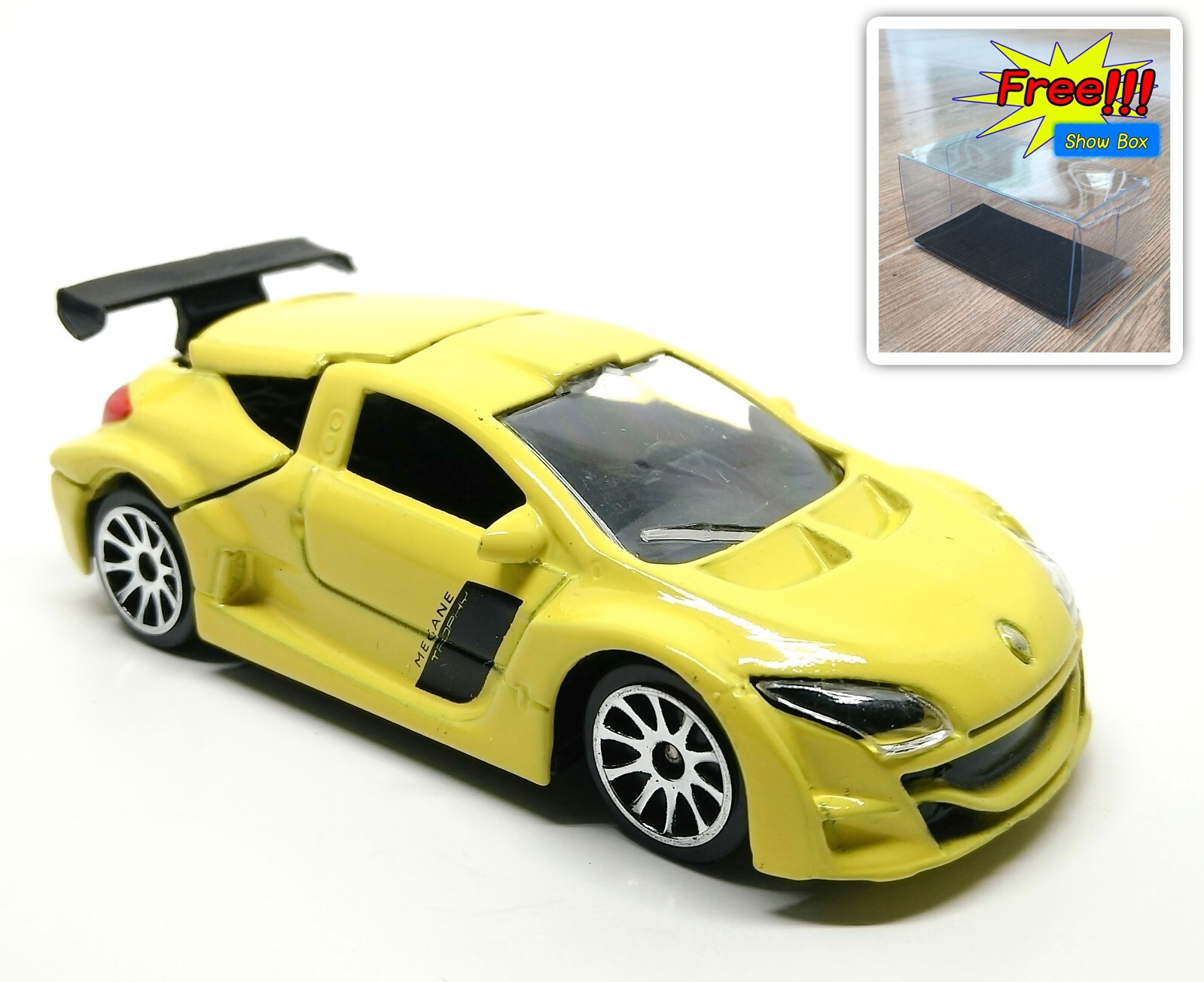 Majorette Renault Megane Trophy Yellow - Wheel 10S 1:64 (3