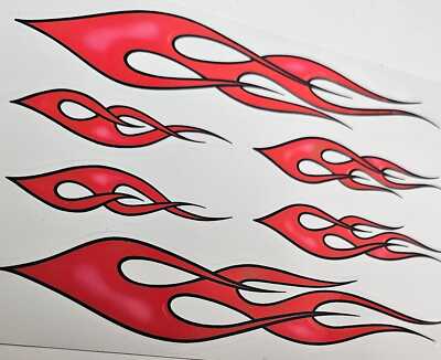 STKR FLAME STICKERS Peel-off Decal Vinyl Adhesive, Various Colors