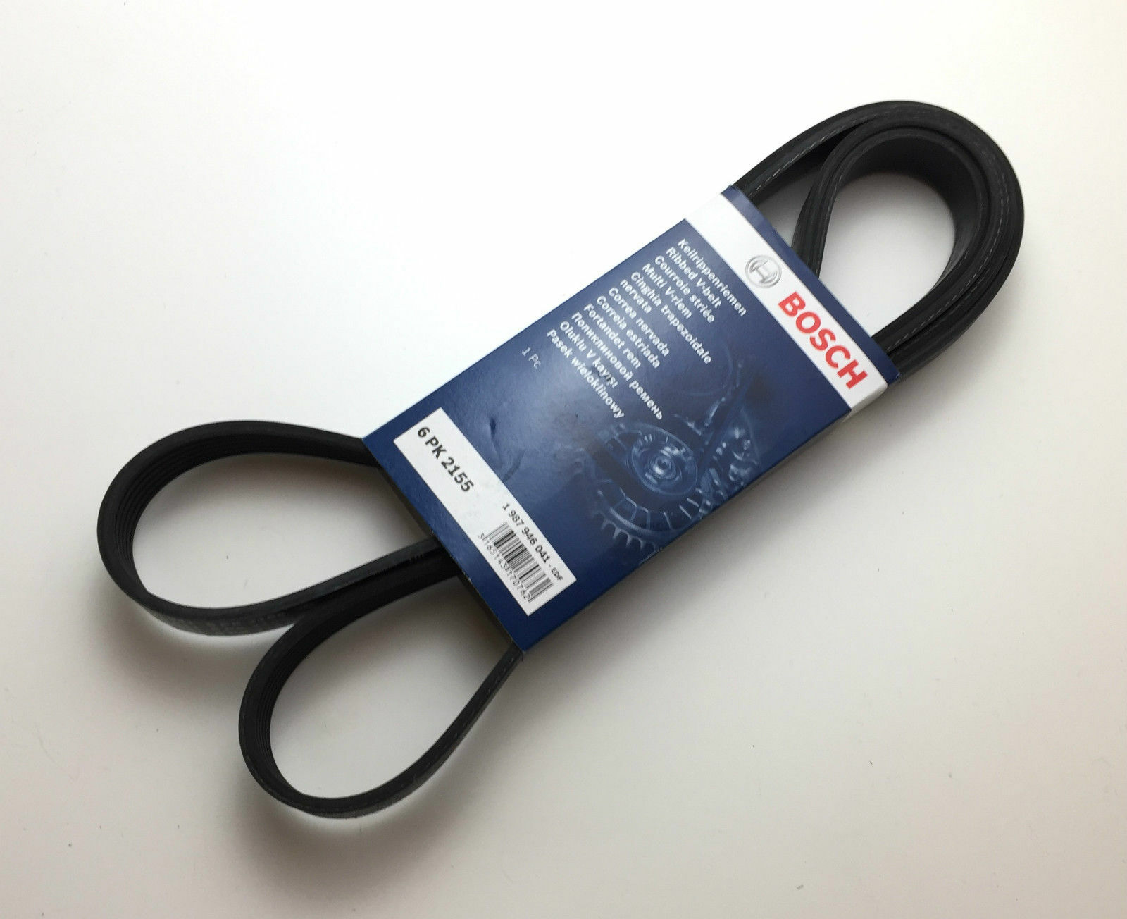 ビタレバン　6本 Bosch V-Ribbed Belt 6PK2155 For Mazda Mercedes Subaru Belt