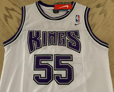 NEW Sacramento KINGS Jason Williams Jersey WHITE Throwback Hardwood Classics #55