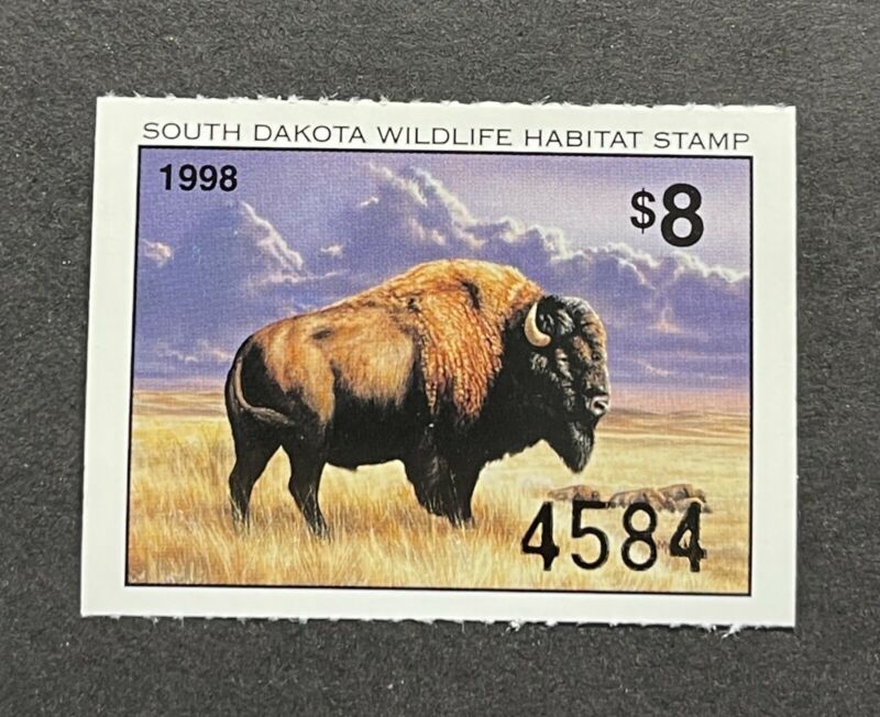 WTDstamps - 1998 SOUTH DAKOTA - State Wildlife Habitat Stamp - Lot1 - Mint OG NH