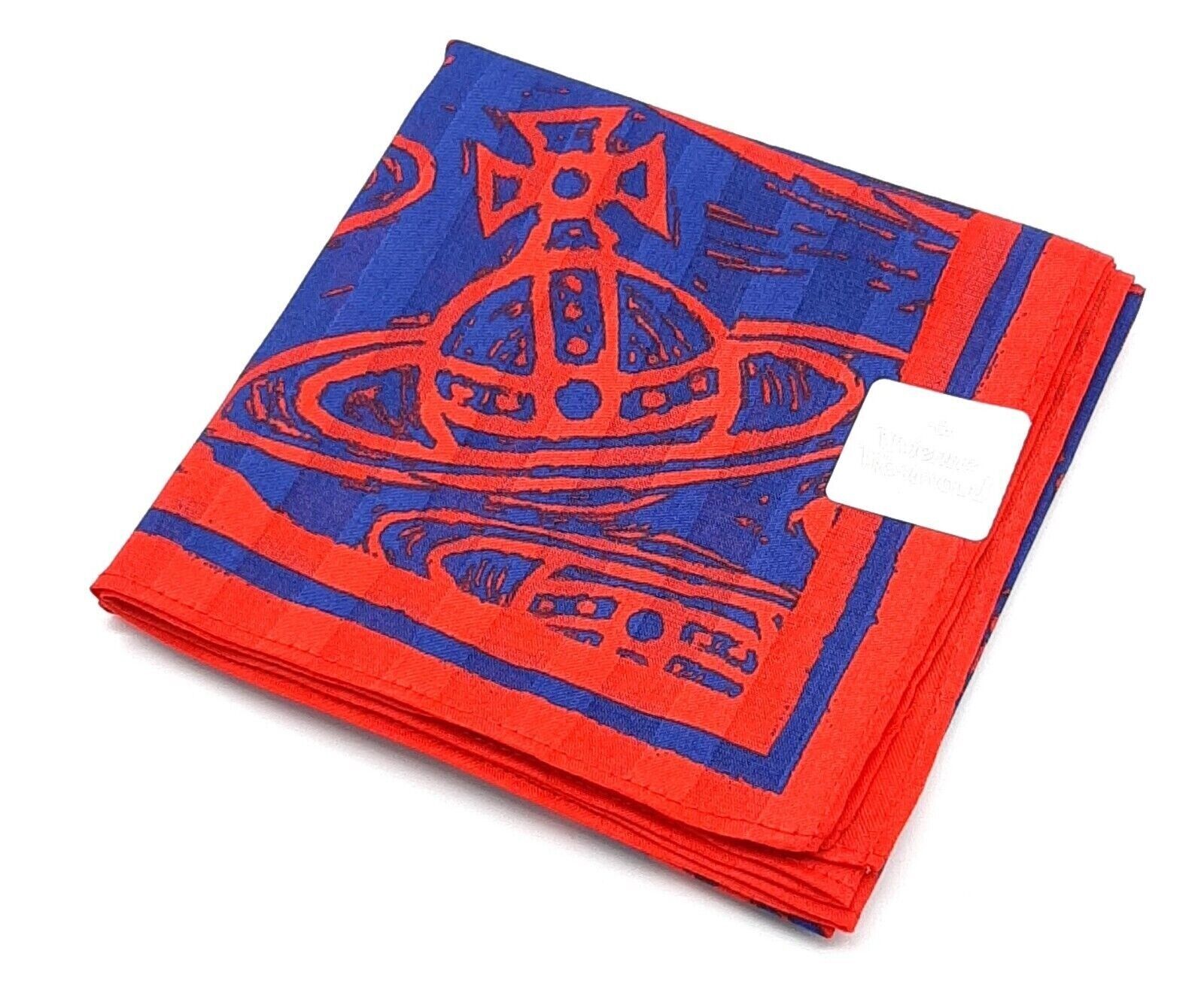 Vivienne Westwood cotton scarf handkerchief SCRAPED ORBS red Vivienne Westwood cotton scarf handkerchief SCRAPED ORBS red