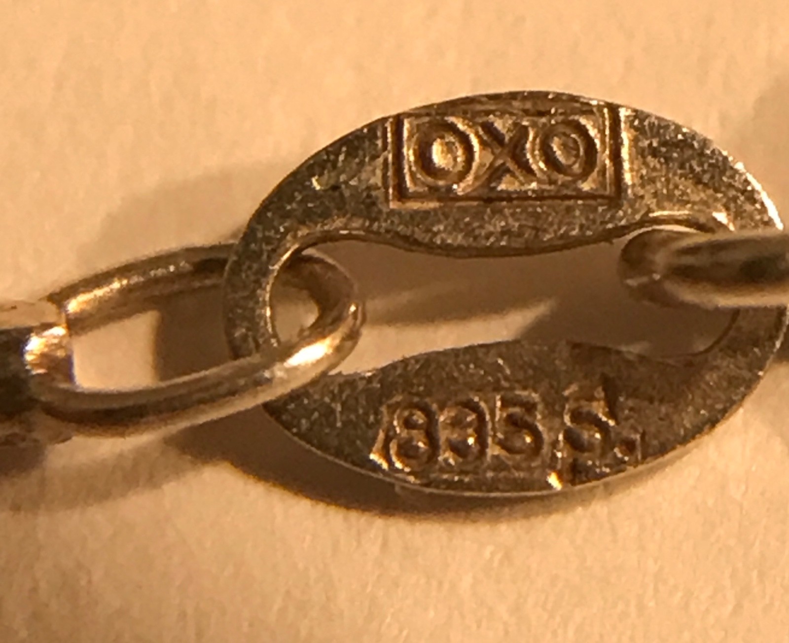 OXO H C Ostrem Scandinavian Sterling Modernist Crystal Necklace Norway