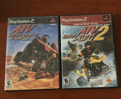 2 Game Ps2 Lot Atv Off-road Fury 1 And Two 2 Tested Working 